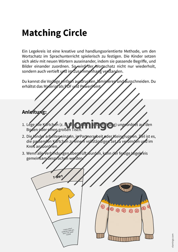de englisch clothes matching circle 002