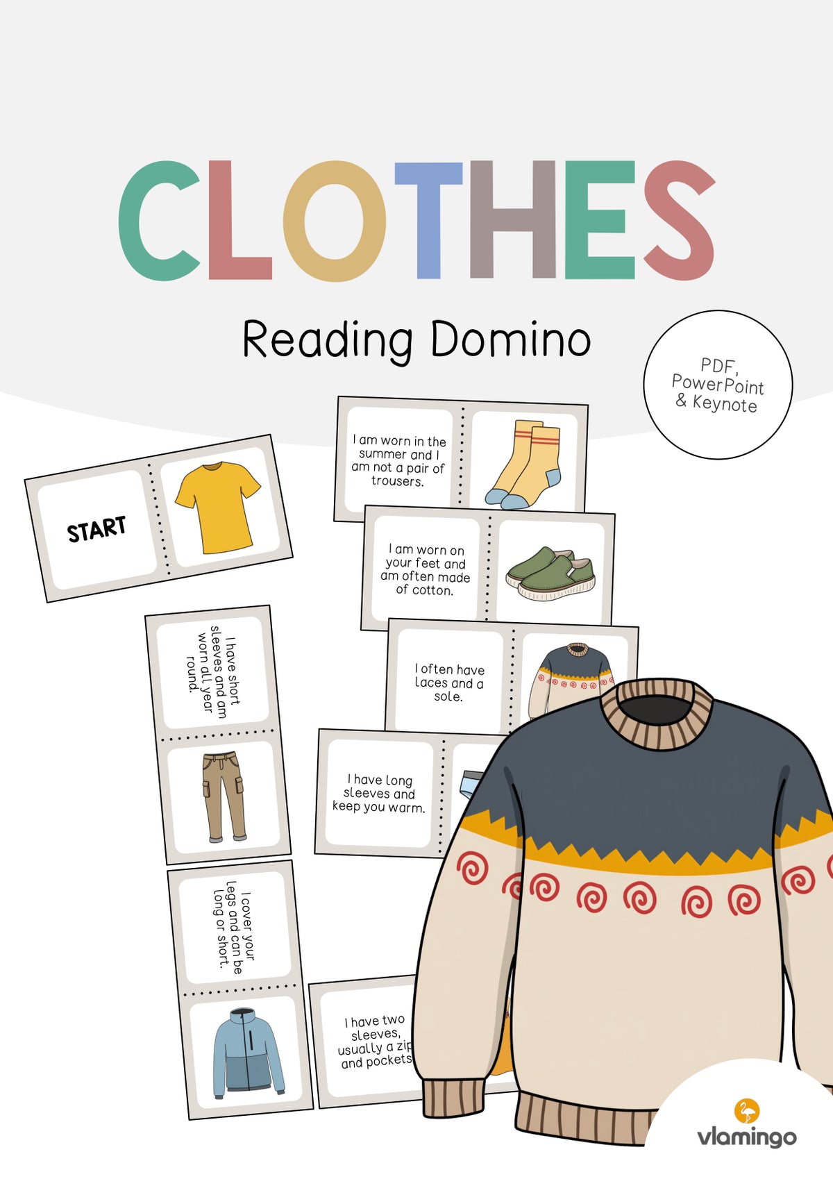 de englisch clothes reading domino 001