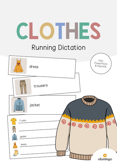 Clothes / Kleidung: Running Dictation (Englisch)
