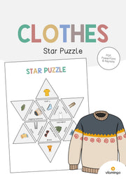 de englisch clothes star puzzle 001
