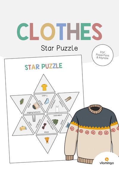 Clothes / Kleidung: Star Puzzle (Englisch)