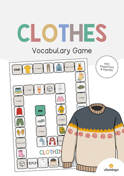 Clothes / Kleidung: Vocabulary Game (Englisch)