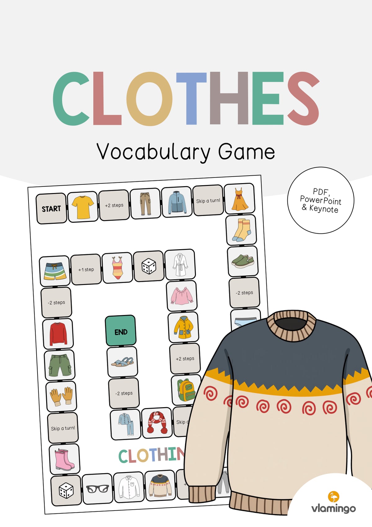 de englisch clothes vocabulary game 001