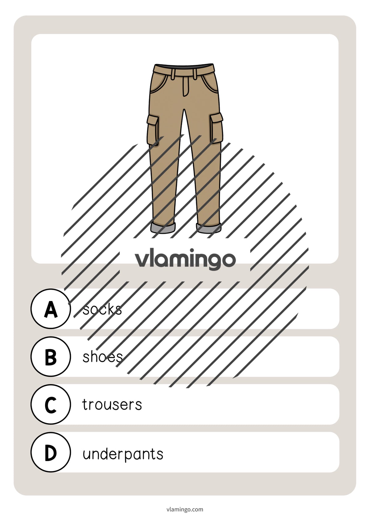 de englisch clothes vocabulary quiz 007
