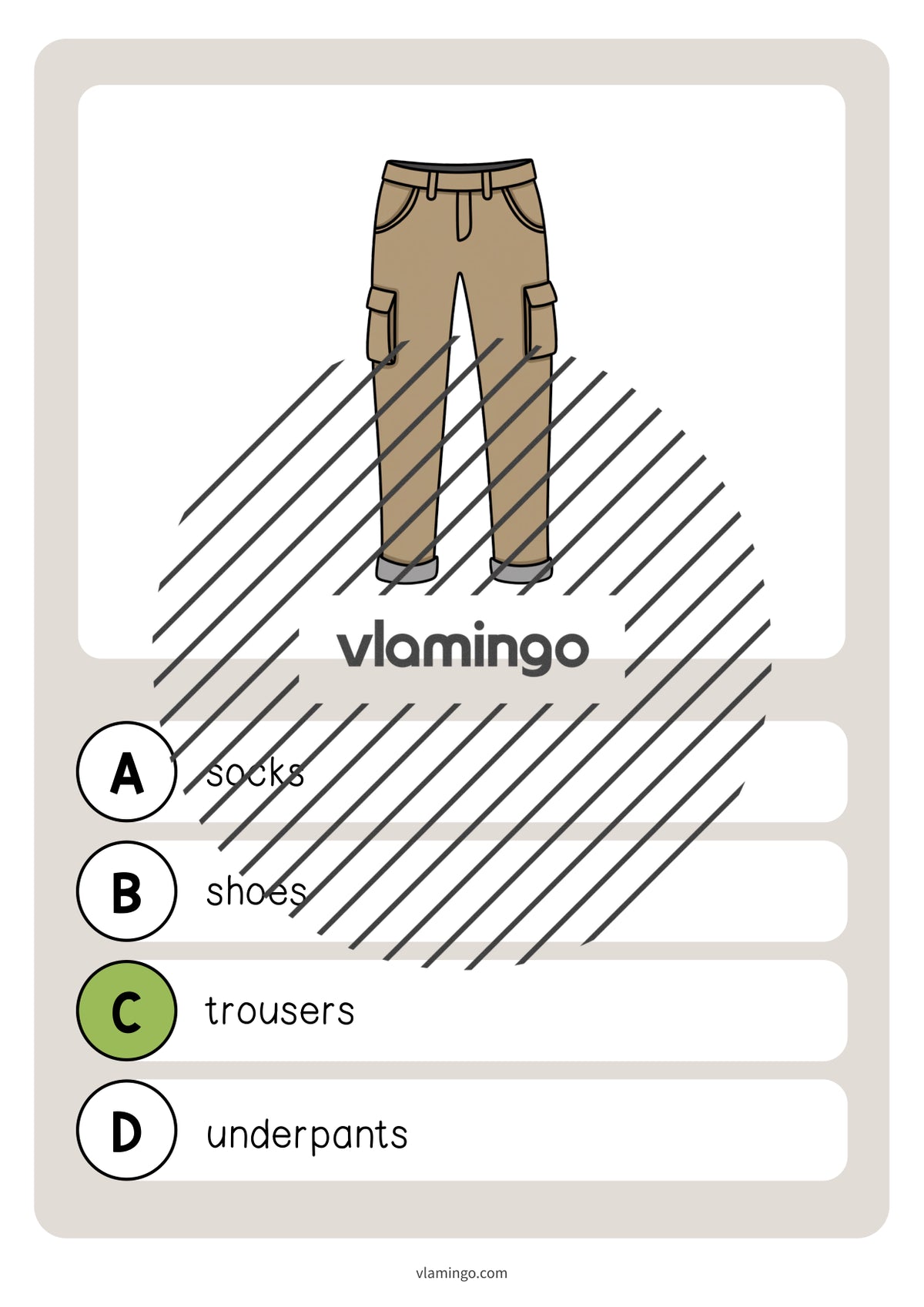 de englisch clothes vocabulary quiz 008