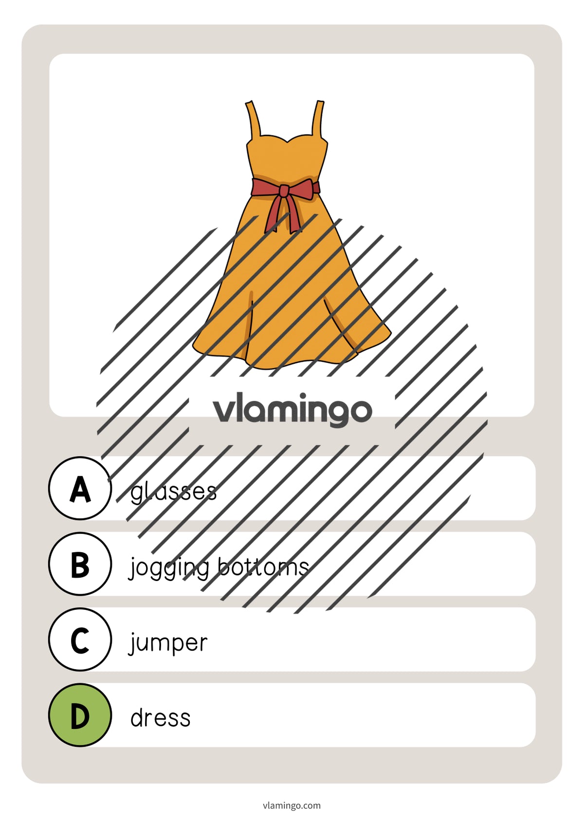 de englisch clothes vocabulary quiz 012