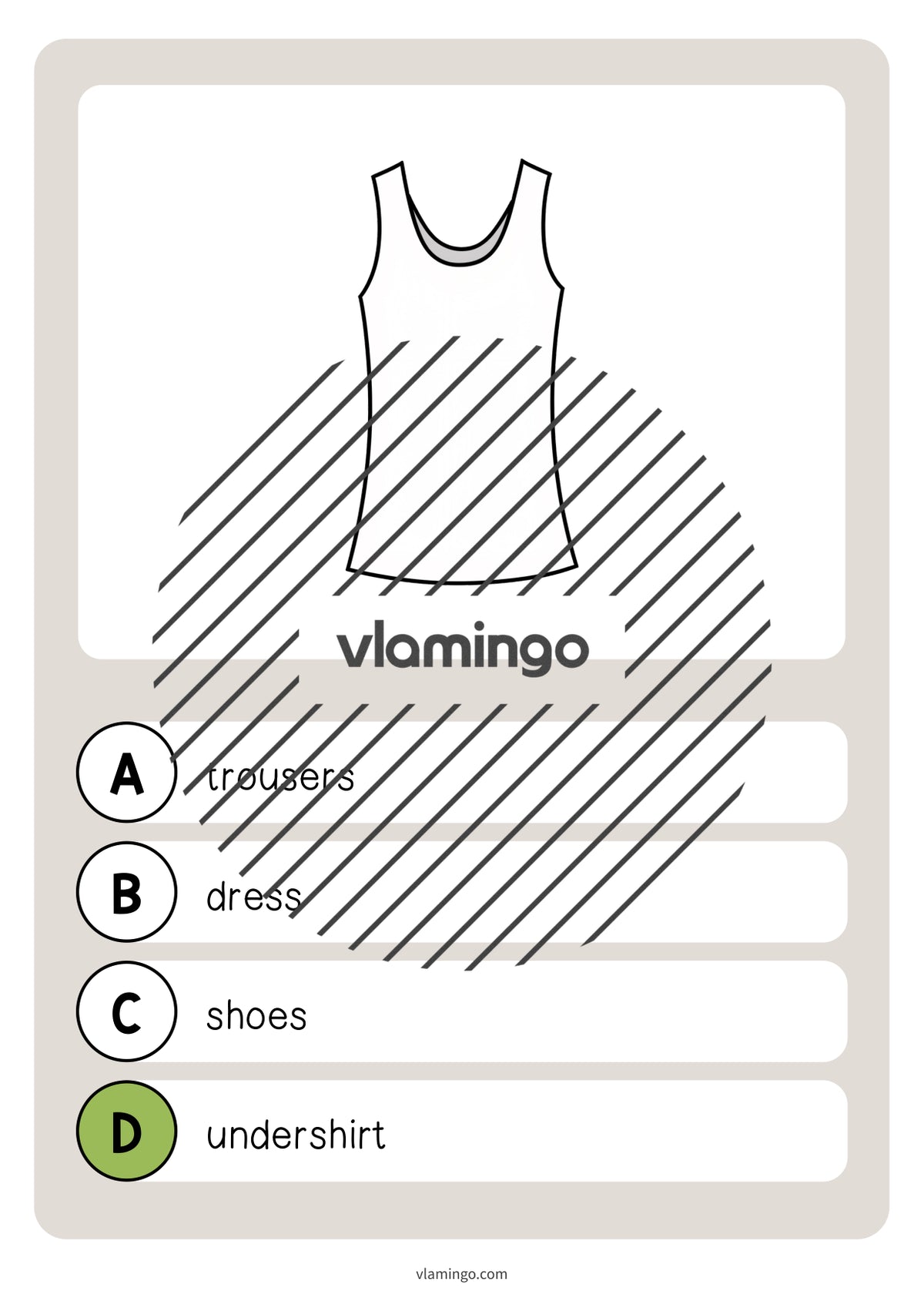 de englisch clothes vocabulary quiz 020