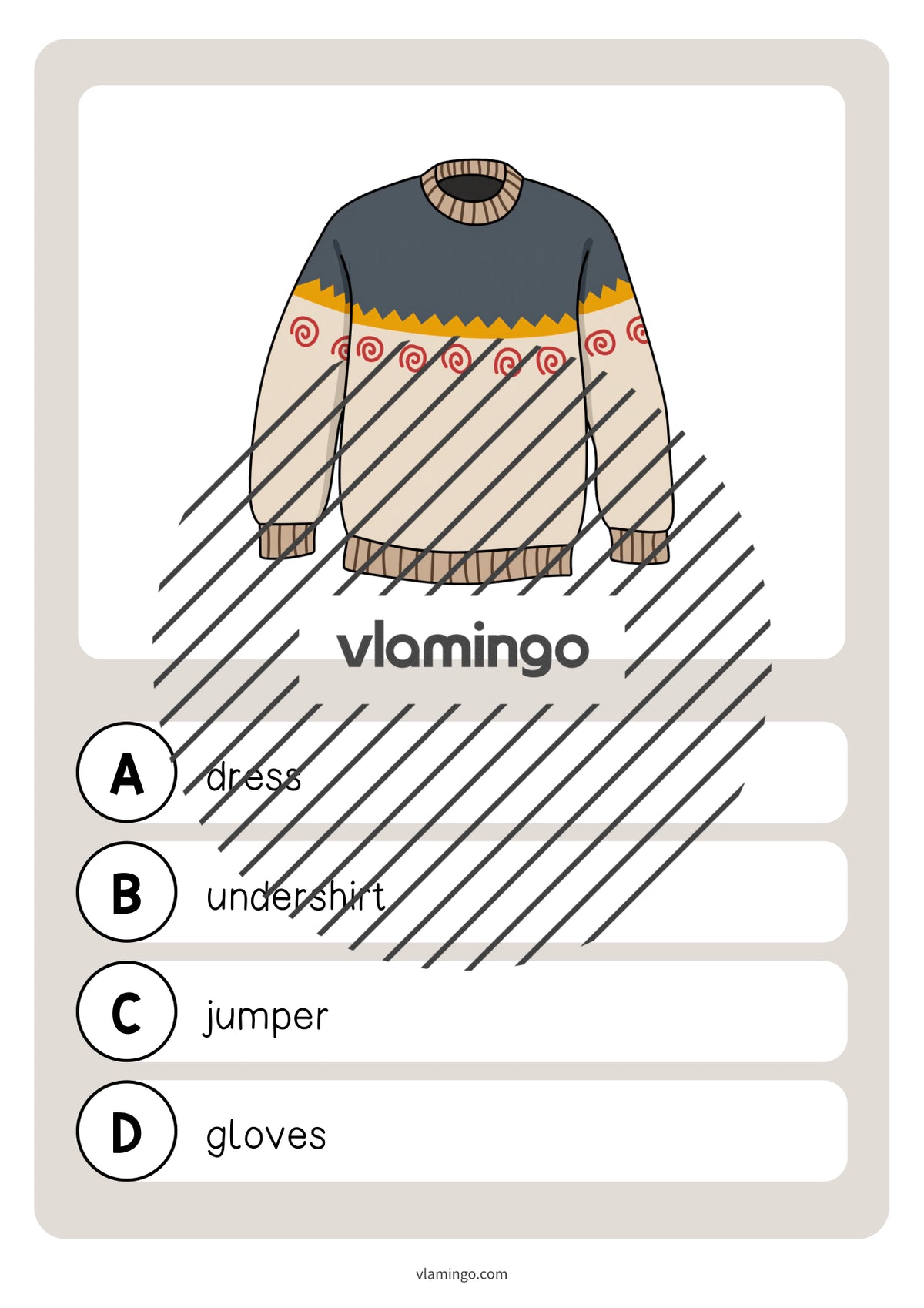 de englisch clothes vocabulary quiz 027