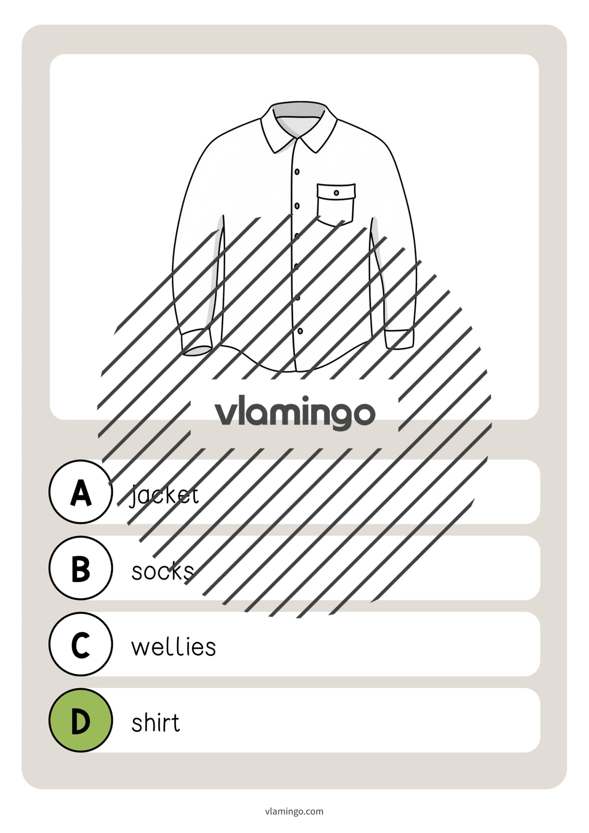 de englisch clothes vocabulary quiz 030