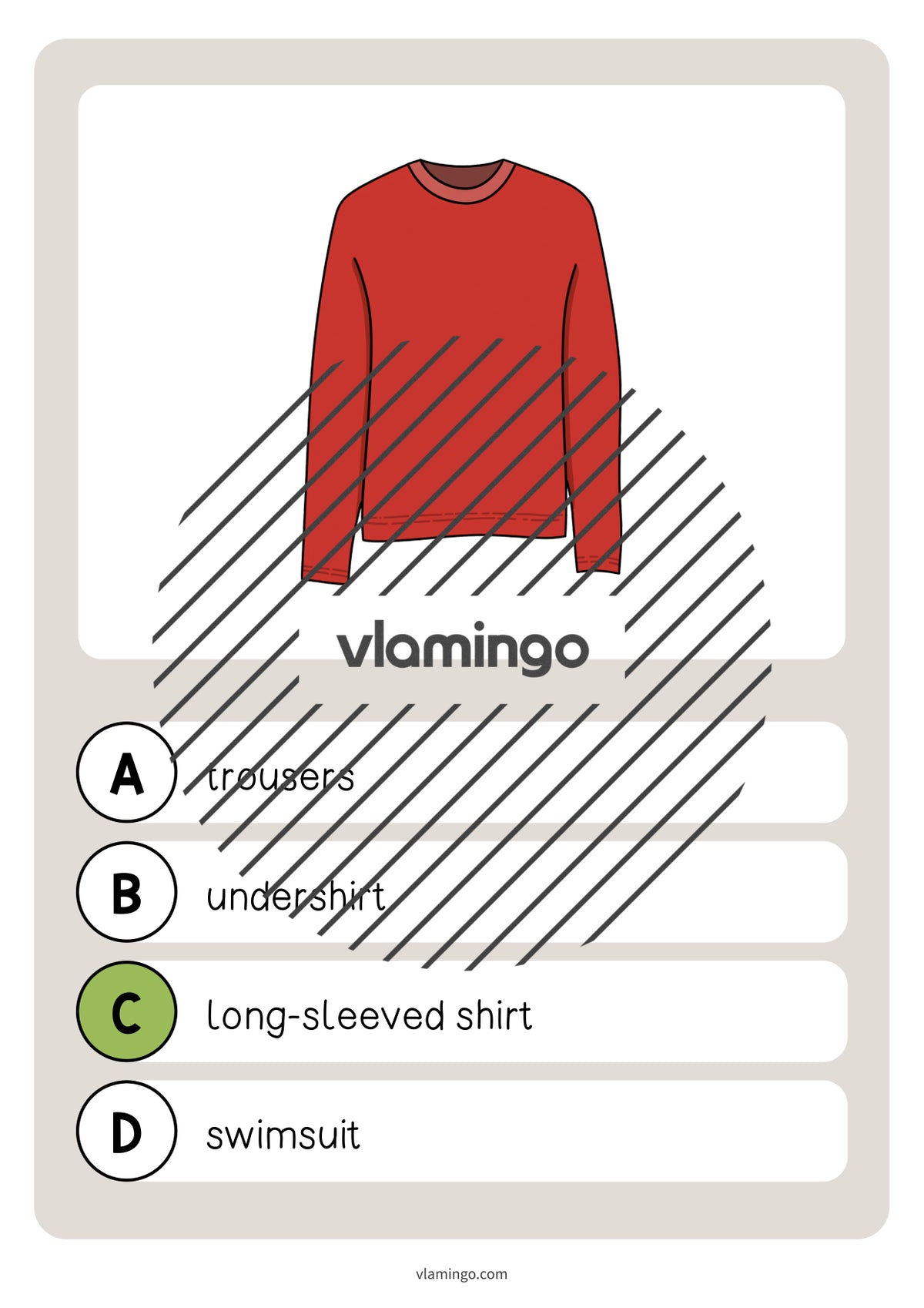 de englisch clothes vocabulary quiz 040