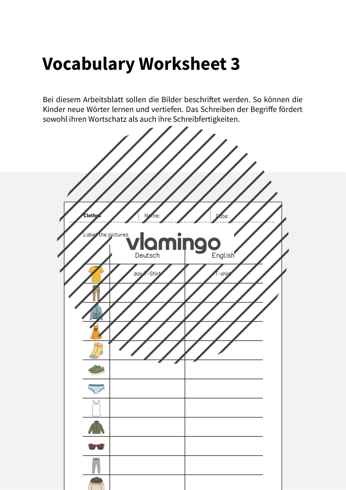 de englisch clothes vocabulary worksheet 3 002