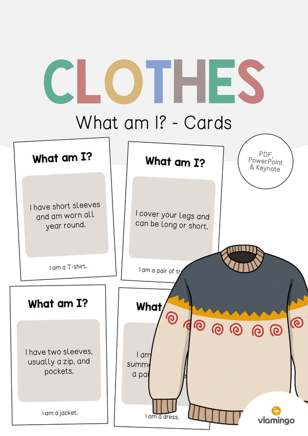 de englisch clothes what am i cards 001