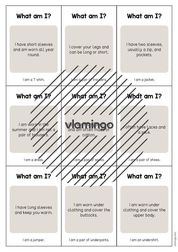 de englisch clothes what am i cards 003