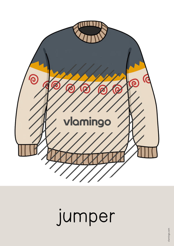 de englisch clothes word and picture cards 014