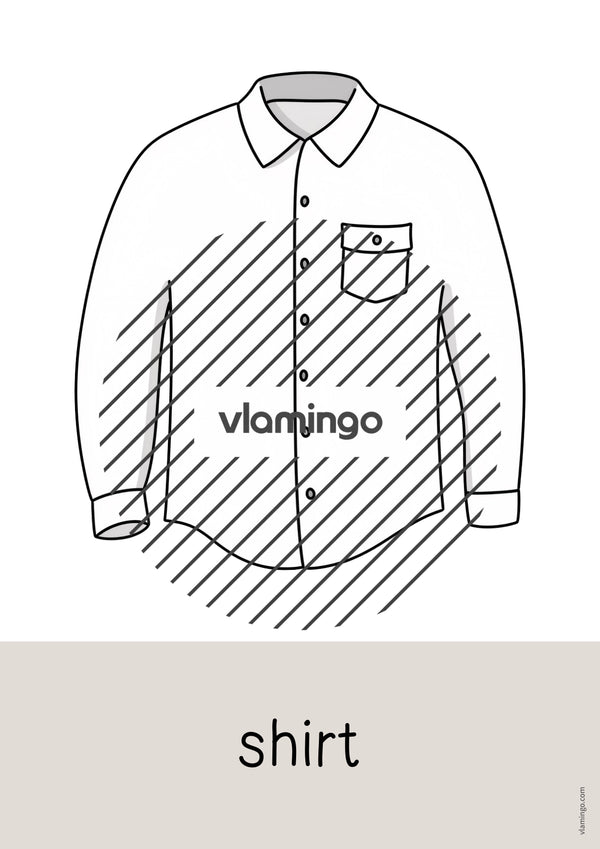de englisch clothes word and picture cards 015