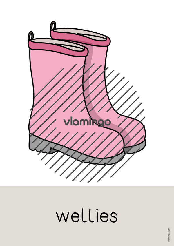 de englisch clothes word and picture cards 017