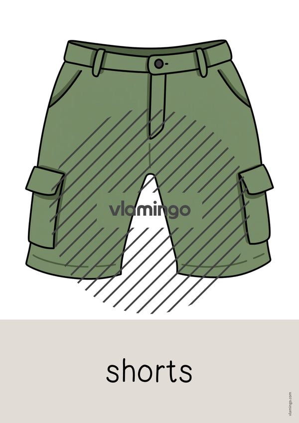 de englisch clothes word and picture cards 019