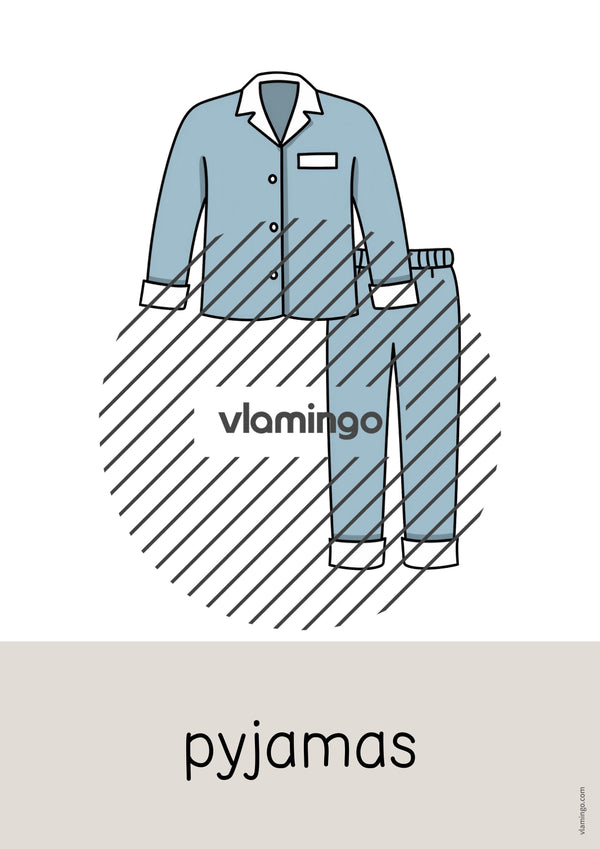 de englisch clothes word and picture cards 028