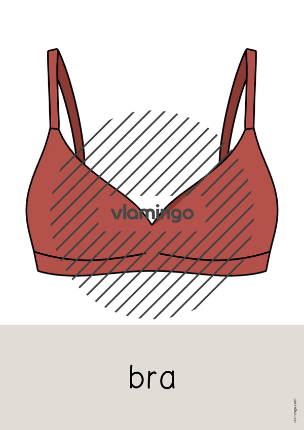 de englisch clothes word and picture cards 043