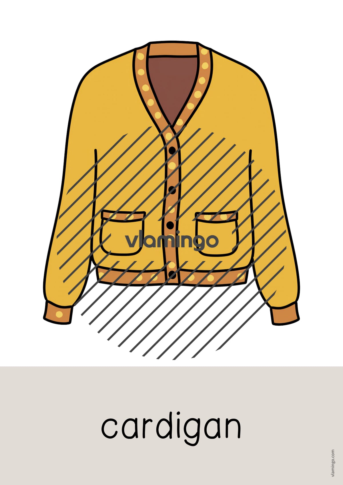 de englisch clothes word and picture cards 055