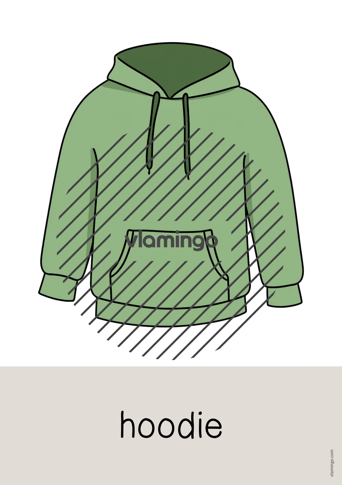 de englisch clothes word and picture cards 082