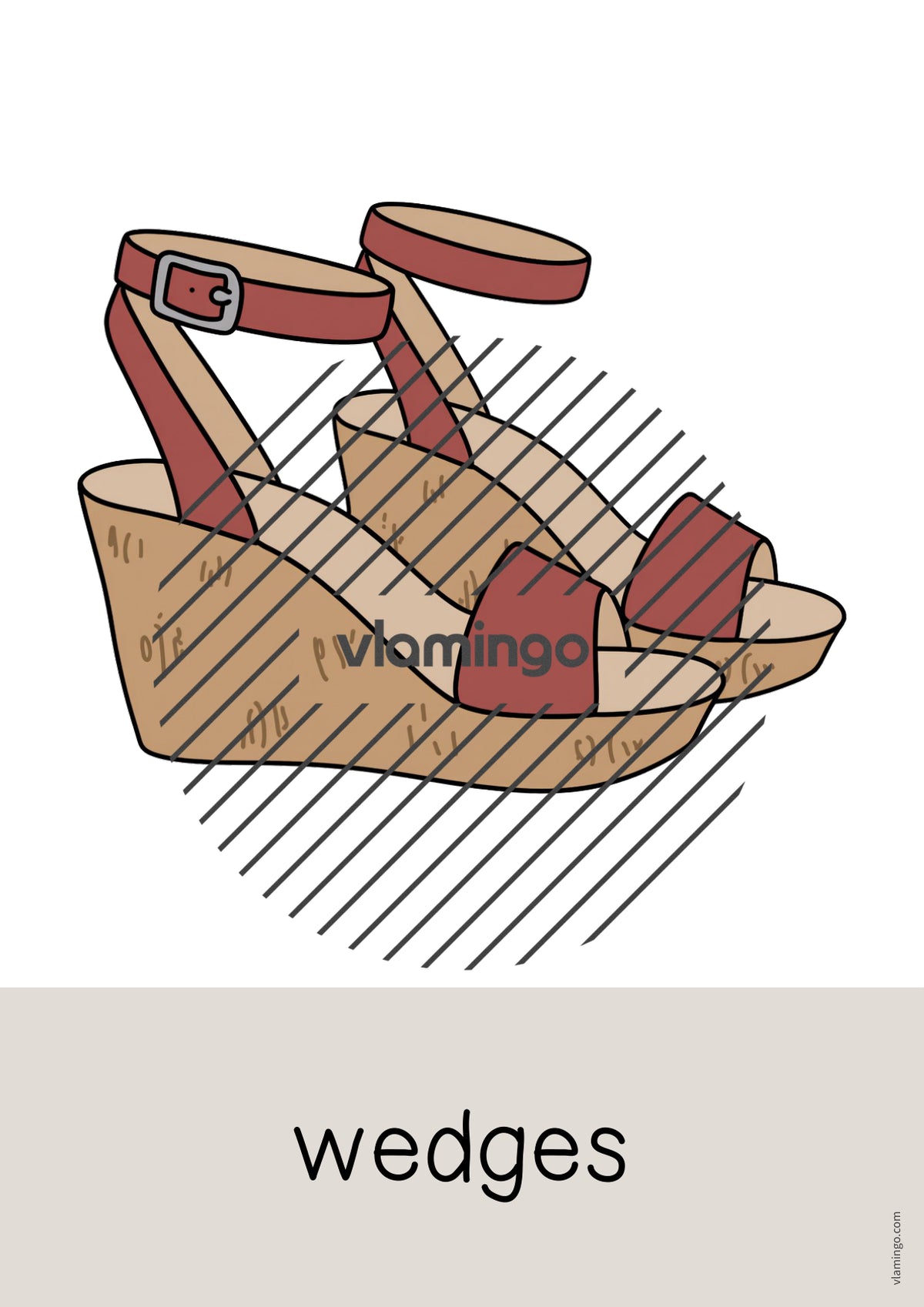de englisch clothes word and picture cards 085