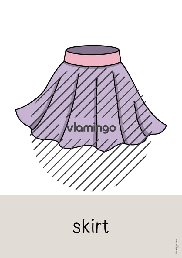 de englisch clothes word and picture cards 107