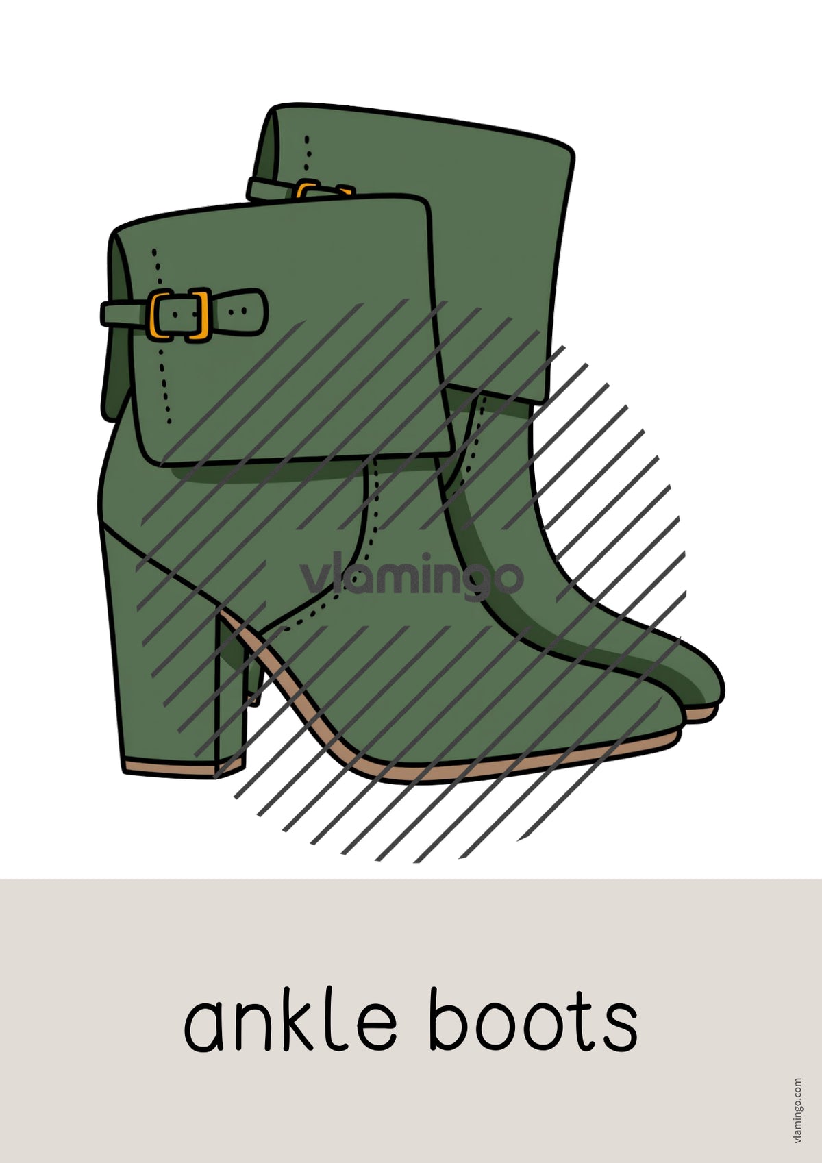 de englisch clothes word and picture cards 116