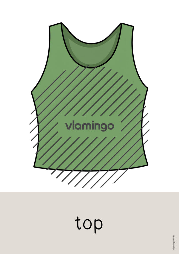 de englisch clothes word and picture cards 120