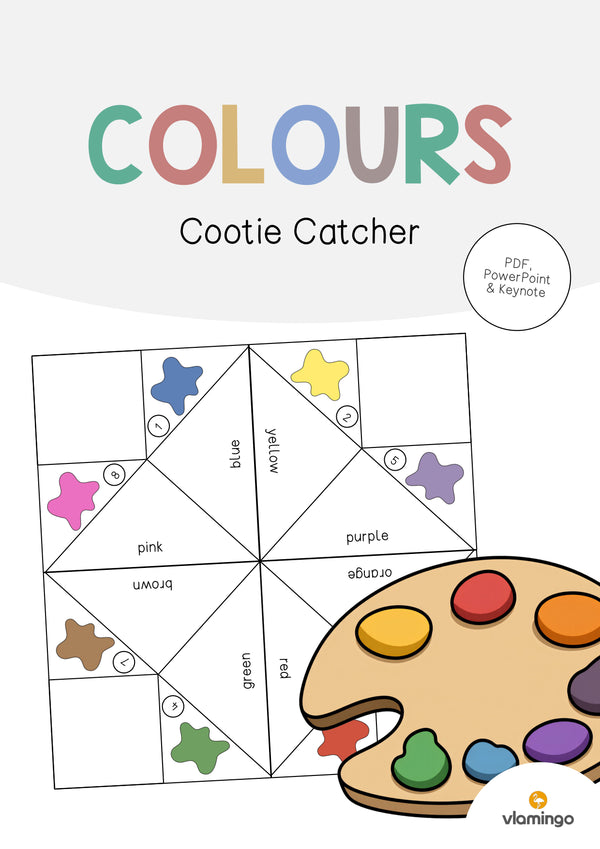 de englisch colours cootie catcher 001