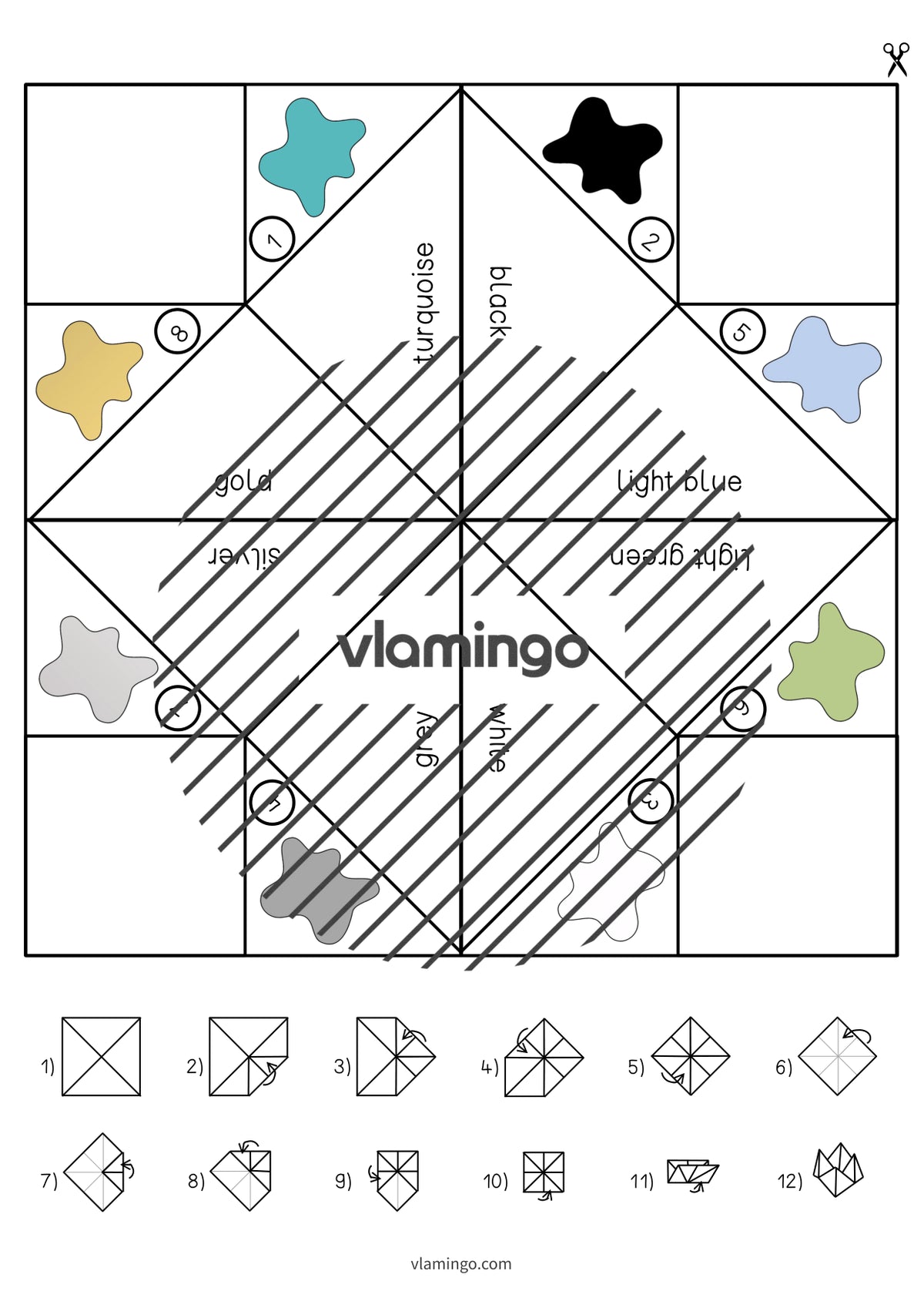 de englisch colours cootie catcher 006