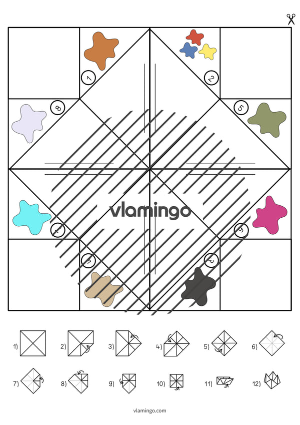 de englisch colours cootie catcher 011