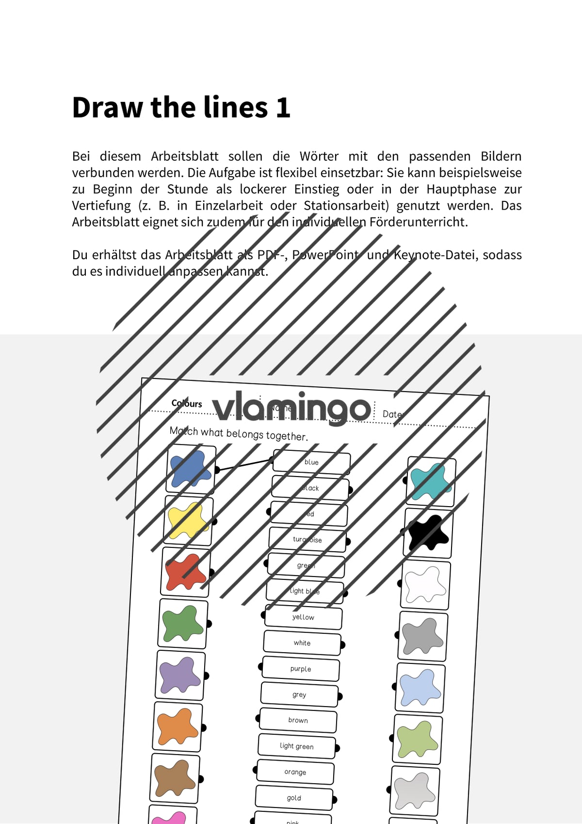 de englisch colours draw the lines 1 002