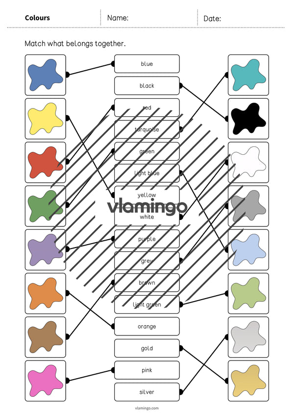 de englisch colours draw the lines 1 005