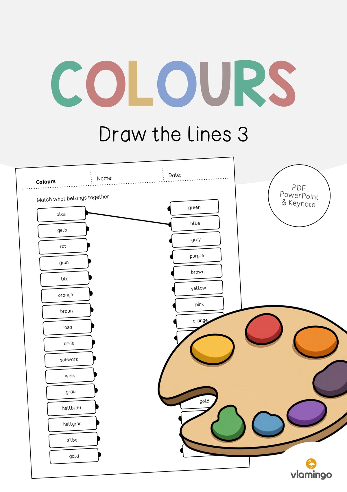 de englisch colours draw the lines 3 001