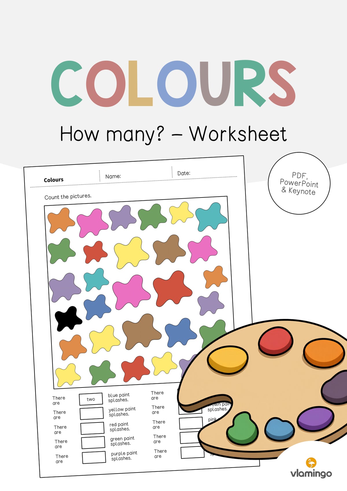 de englisch colours how many worksheet 001