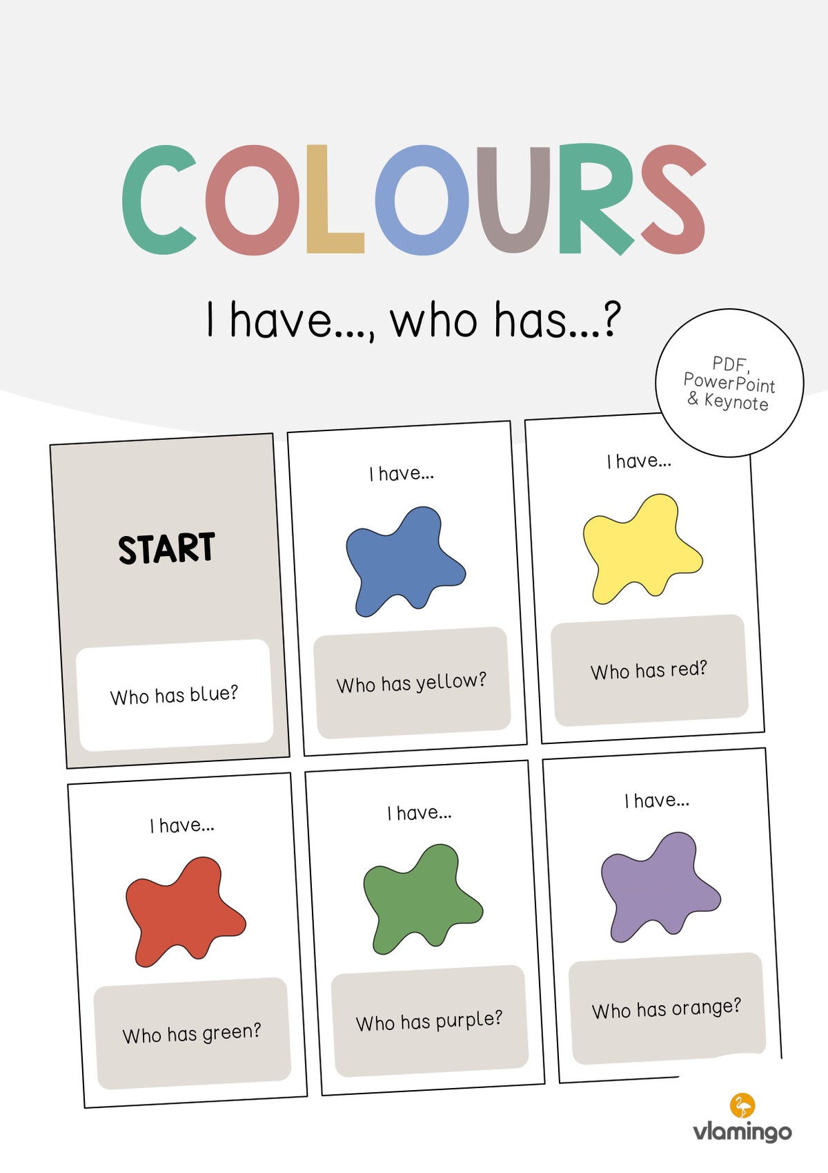 de englisch colours i have who has 001