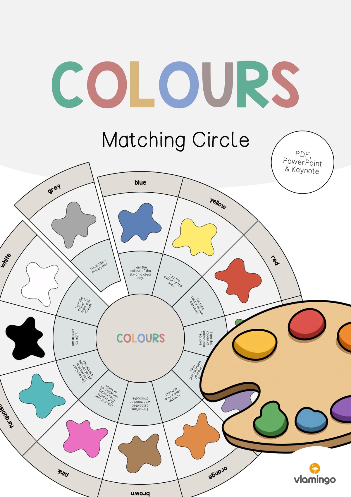 de englisch colours matching circle 001