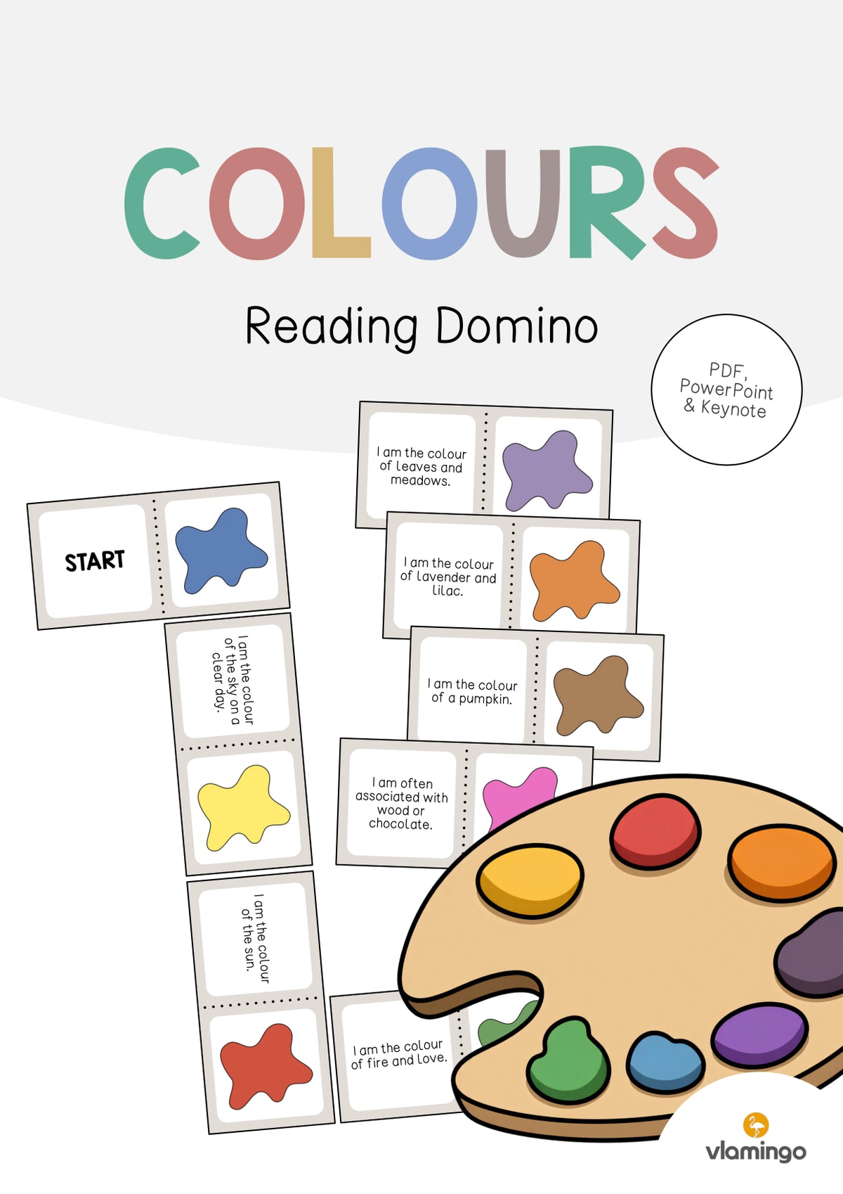 de englisch colours reading domino 001