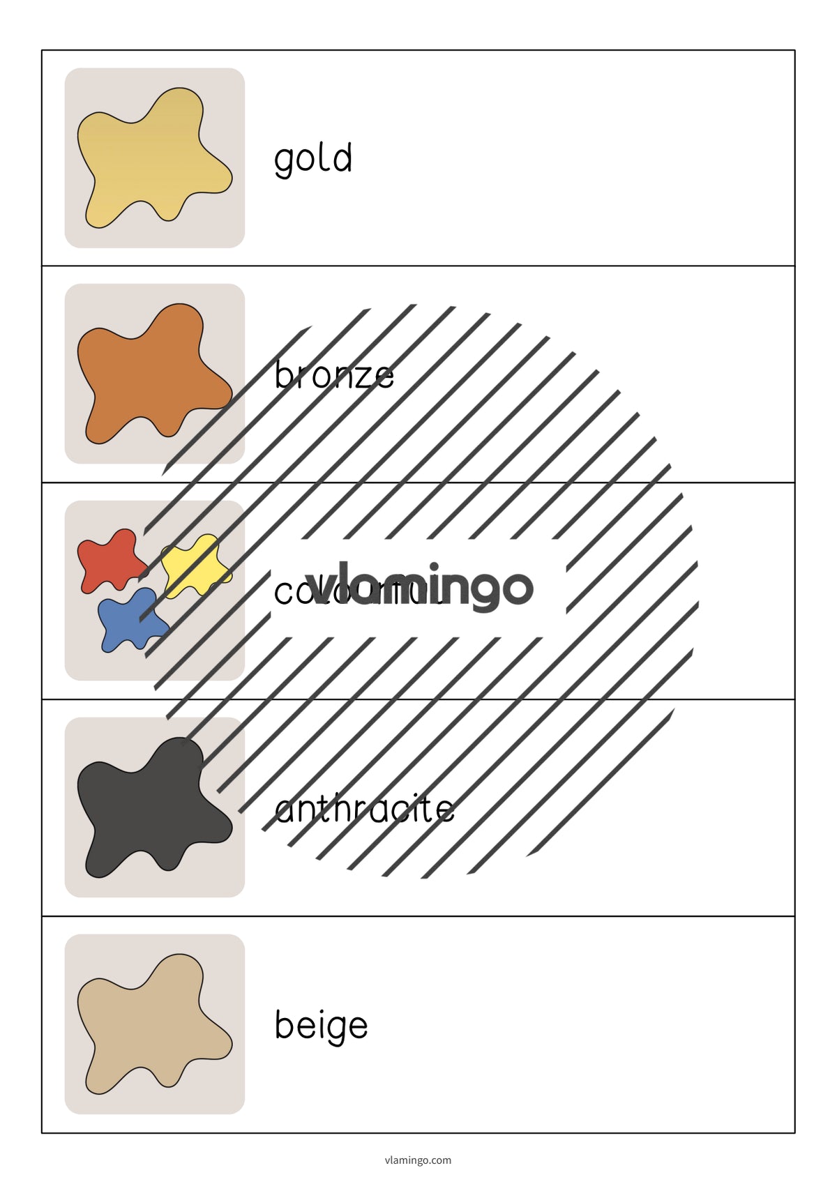 de englisch colours running dictation 006