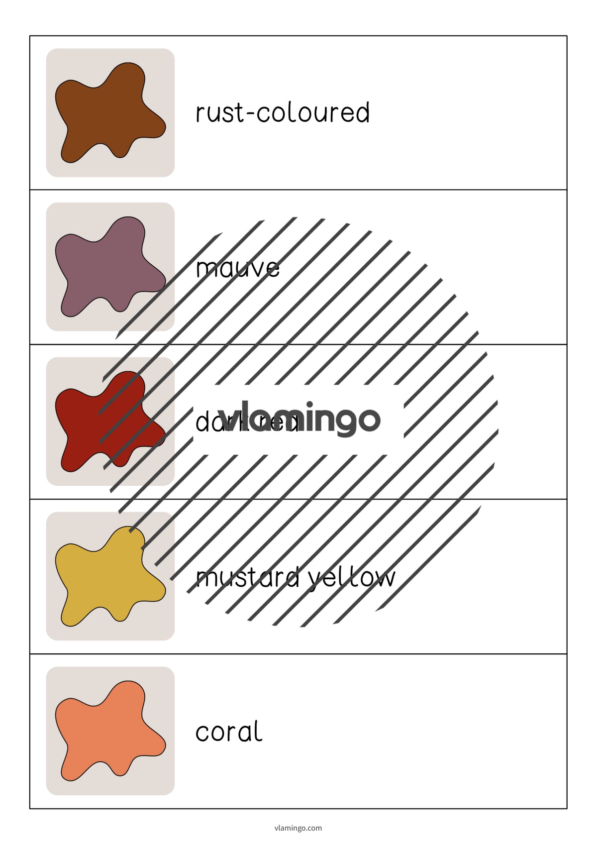 de englisch colours running dictation 008