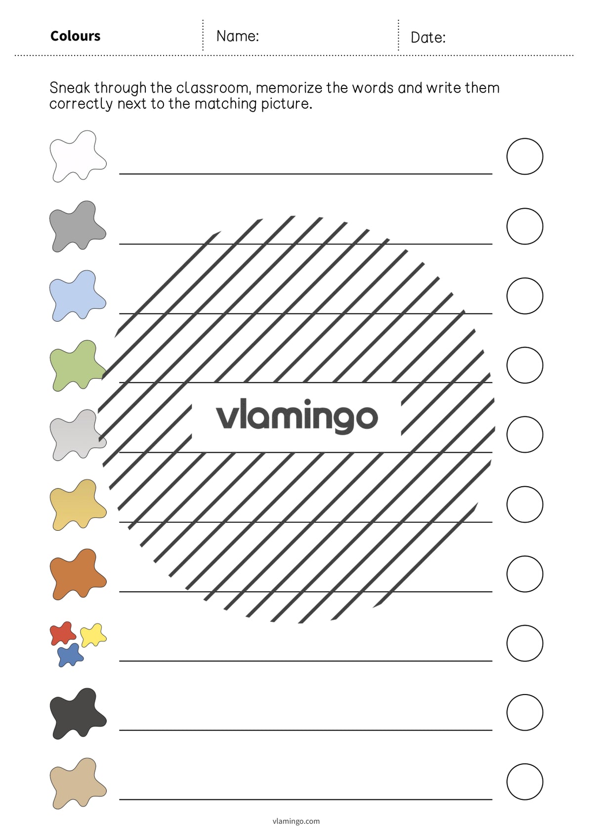 de englisch colours running dictation 013