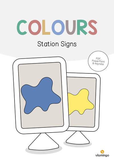 Colours / Farben: Station Signs (Englisch)