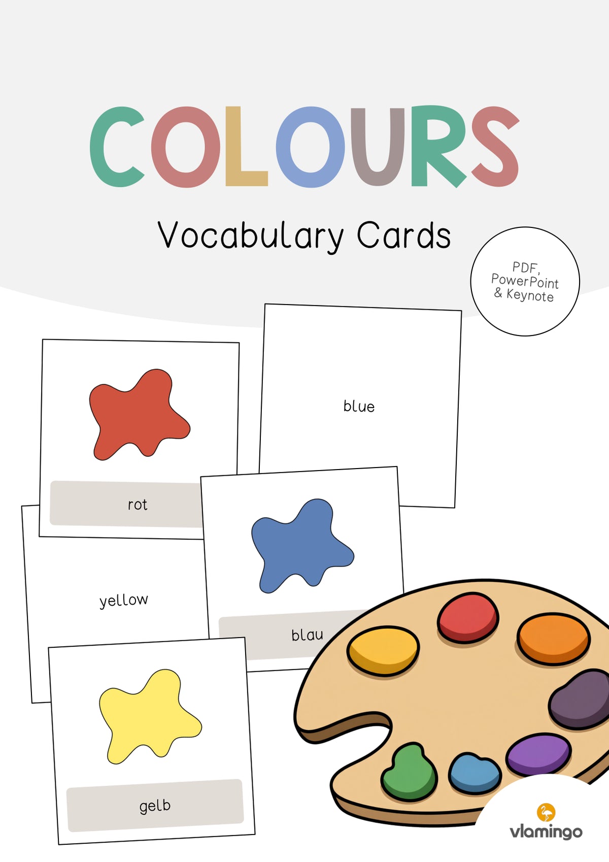 de englisch colours vocabulary cards 001