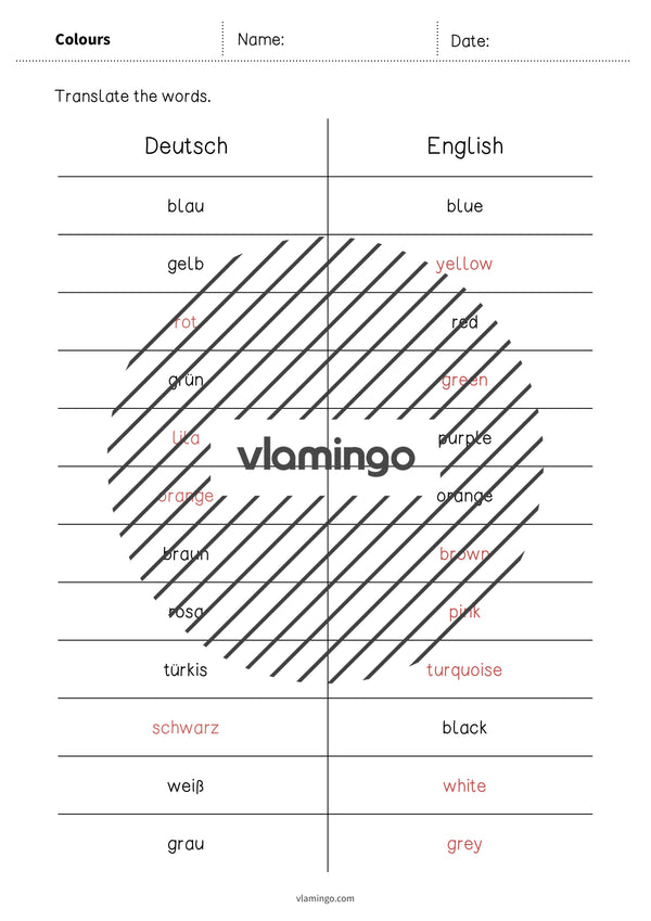 de englisch colours vocabulary mini test 006