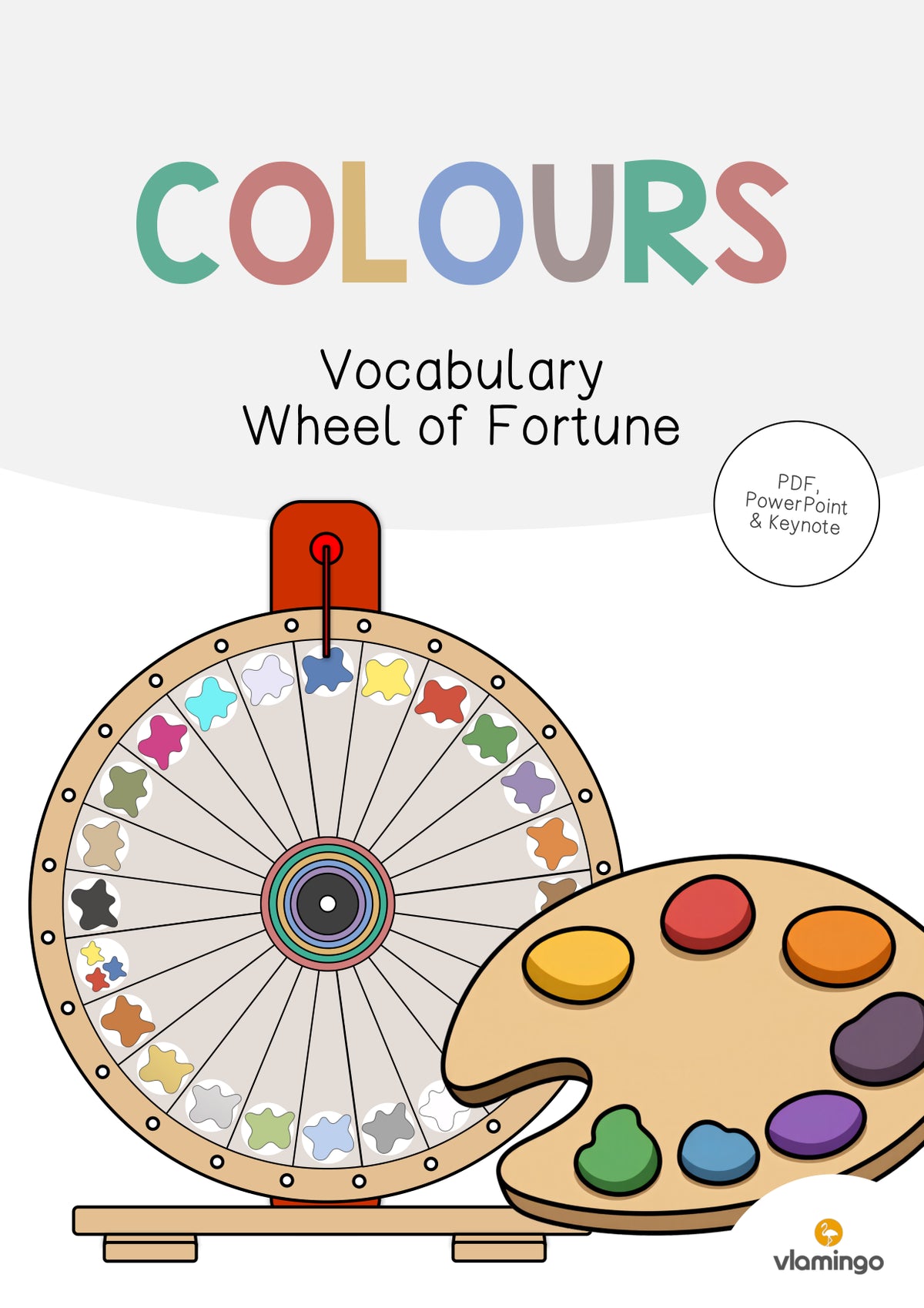 de englisch colours vocabulary wheel of fortune 001