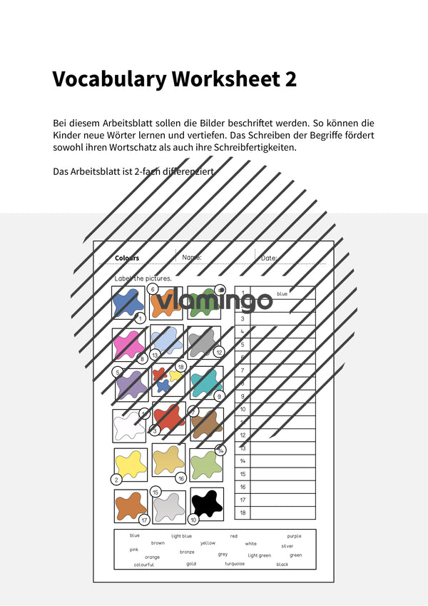 de englisch colours vocabulary worksheet 2 002