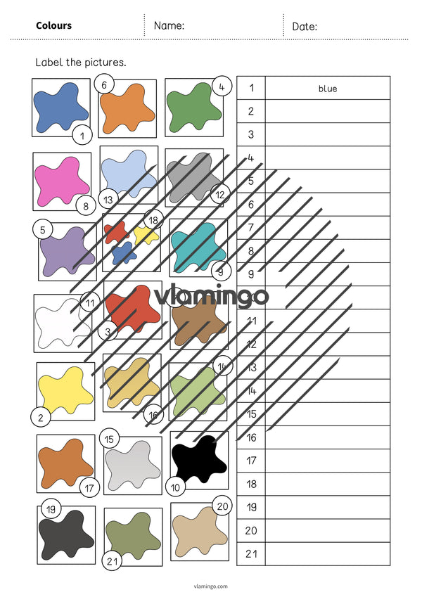 de englisch colours vocabulary worksheet 2 006