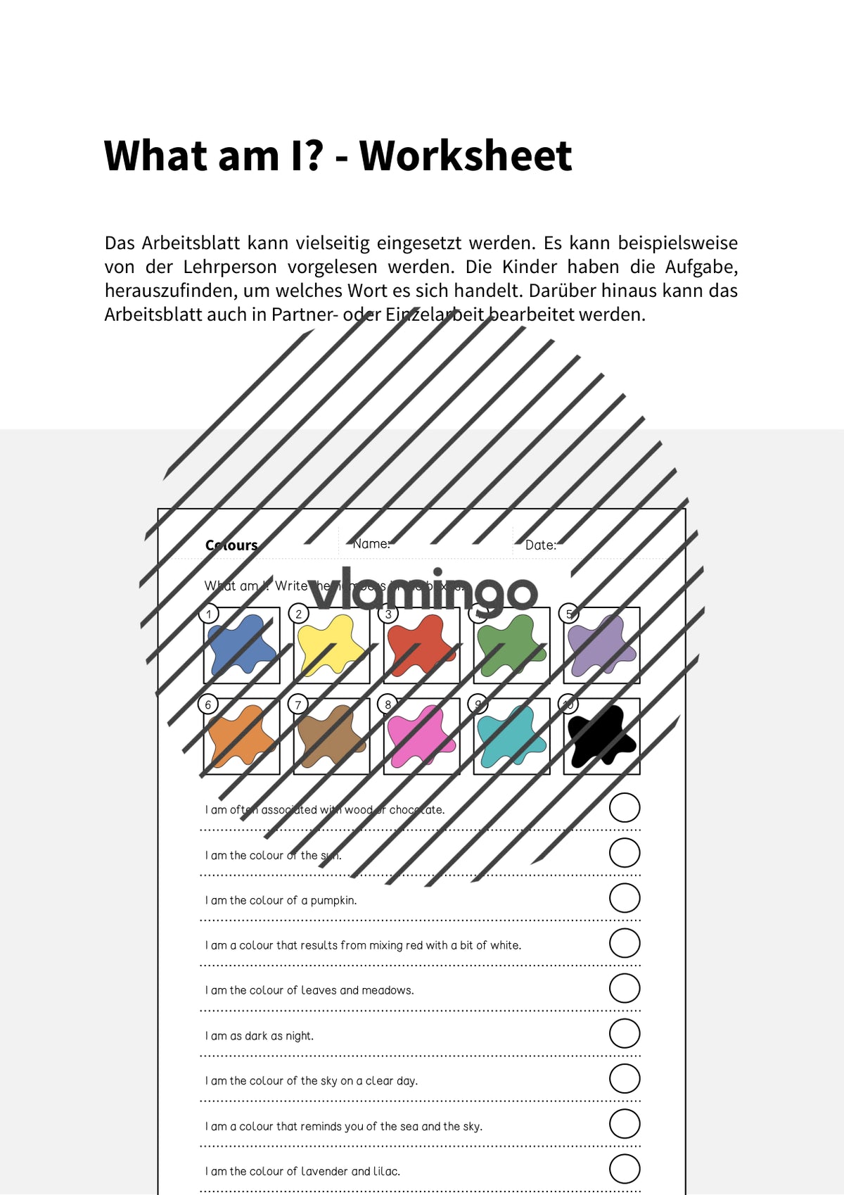 de englisch colours what am i worksheet 002