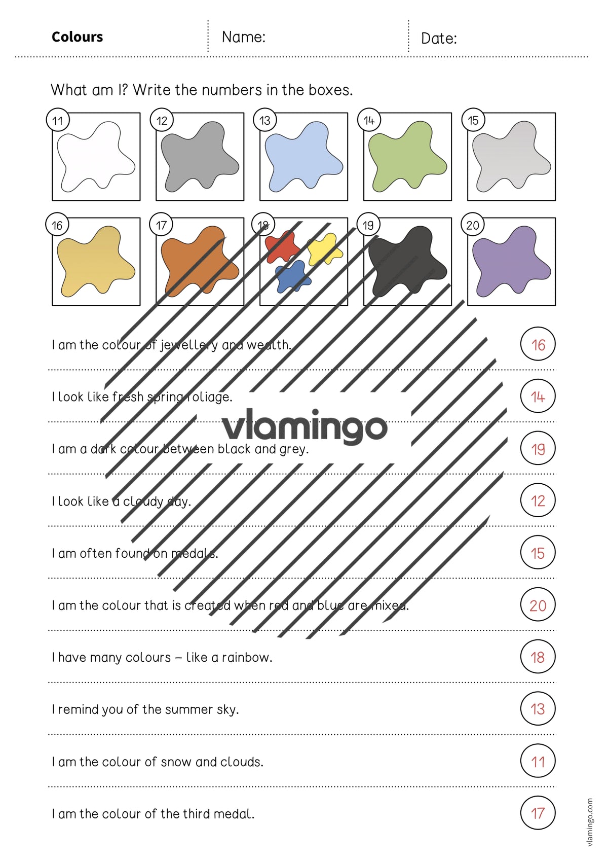 de englisch colours what am i worksheet 008